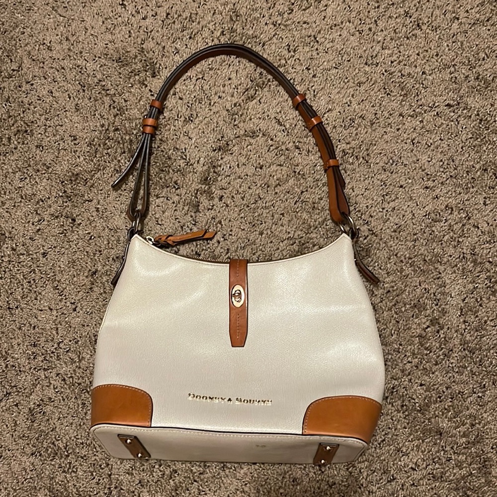 Used Dooney & Bourke Off white and brown handbag